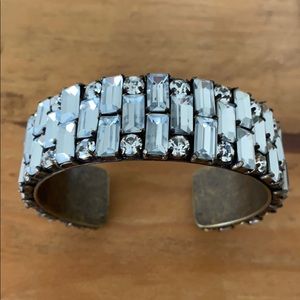J.Crew rhinestone cuff bracelet.